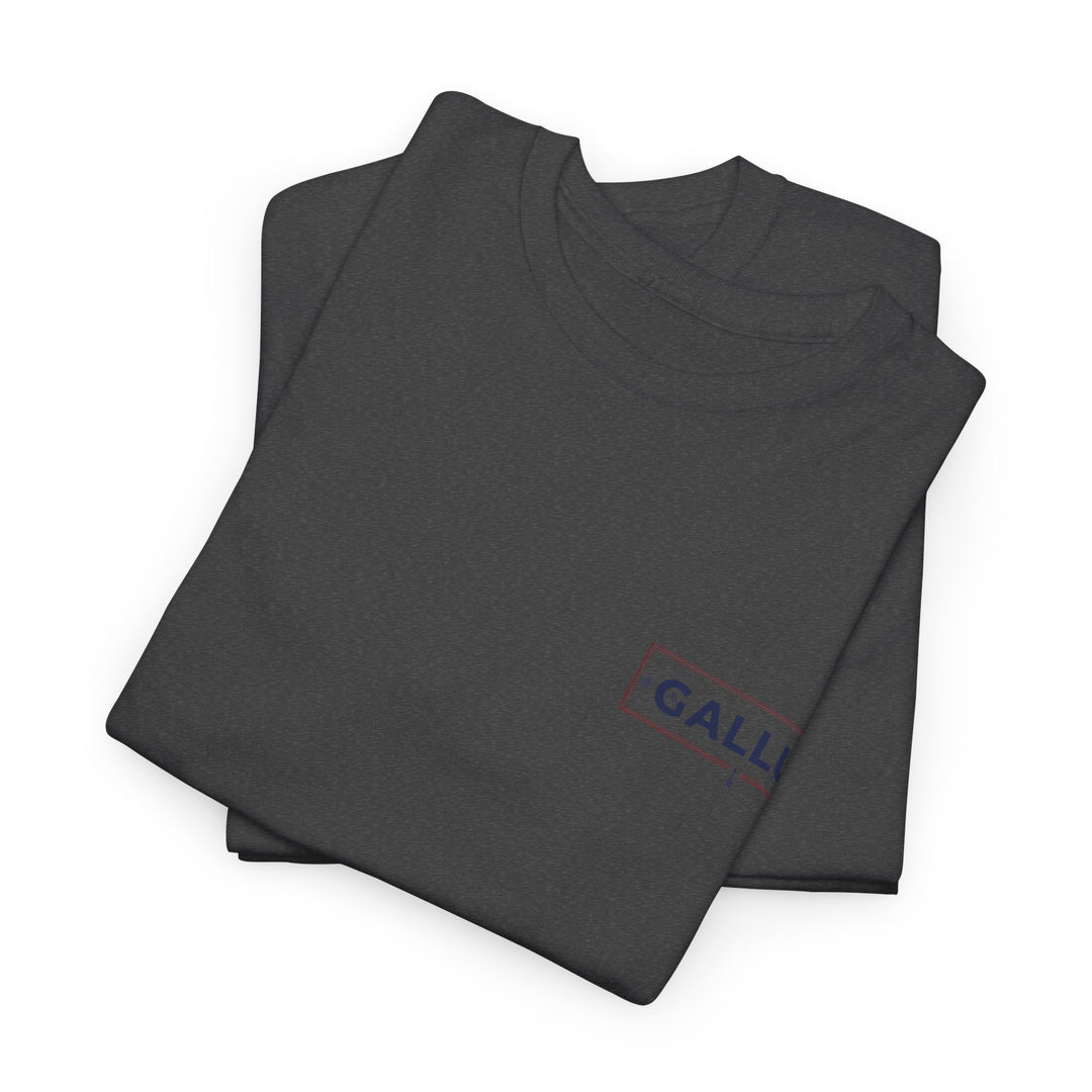 Gallus Logo Tee — Minimal Chest Patch White T-Shirt