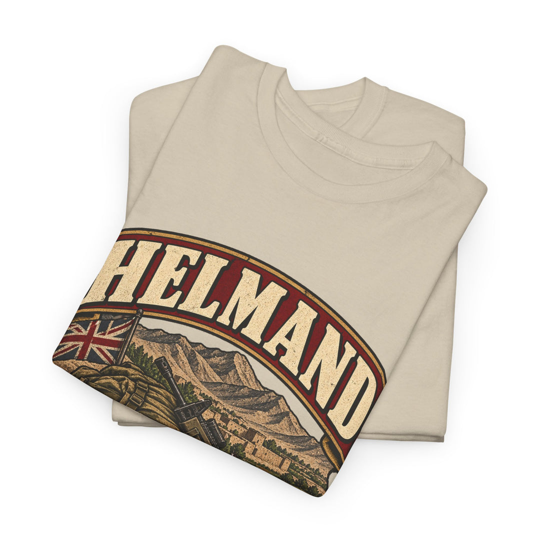 Helmand T-Shirt — “Patrol. Brew. Repeat.” Afghanistan Military Humour Tee