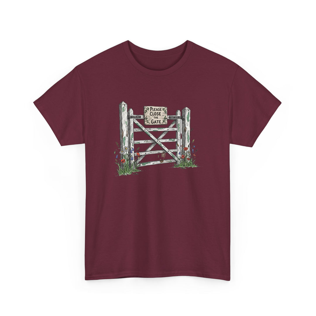Close the Gate T-Shirt — Rural Discipline Heritage Graphic