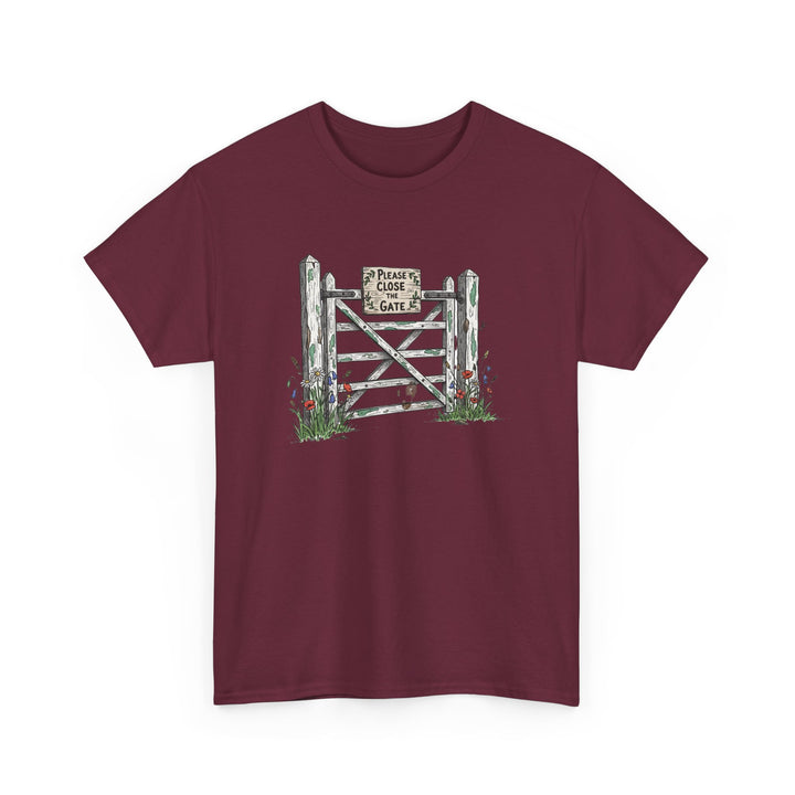 Close the Gate T-Shirt — Rural Discipline Heritage Graphic