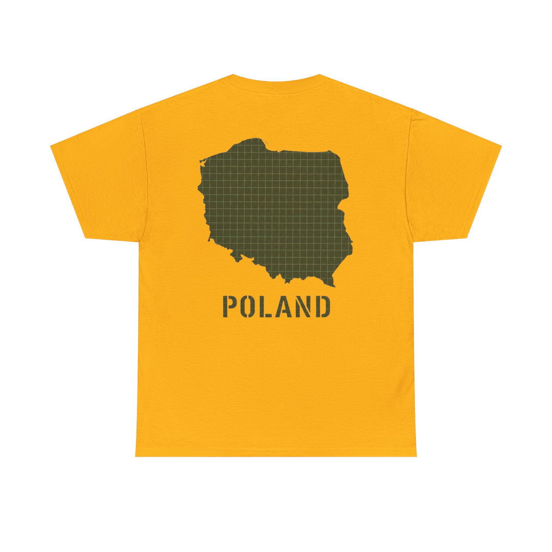 Poland Map Tee — Military Grid Map Graphic T-Shirt
