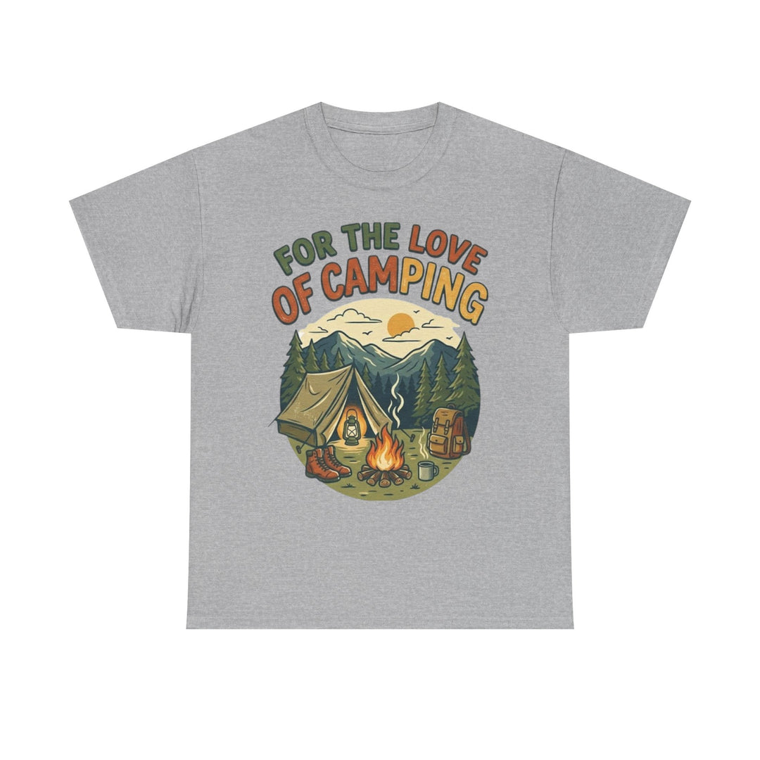 Retro Campfire Graphic T-Shirt - Vintage Style Camping Tee