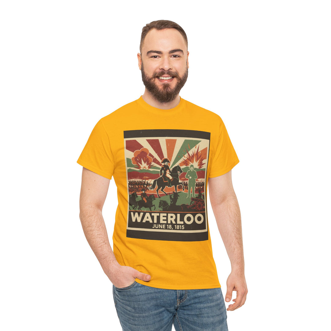 Waterloo 1815 Vintage Battle T-Shirt — Napoleonic War Commemorative Tee