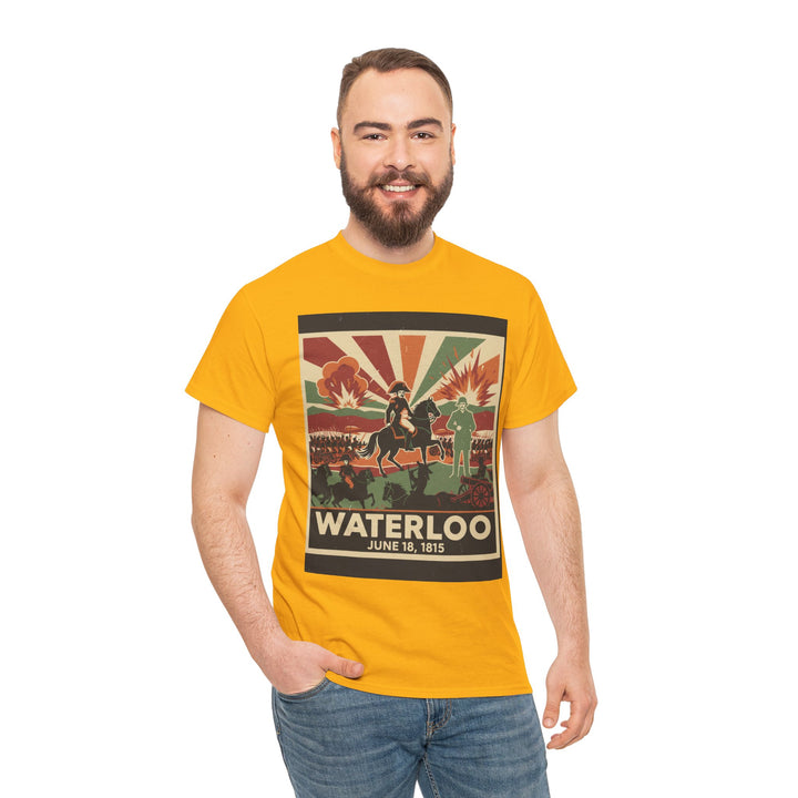 Waterloo 1815 Vintage Battle T-Shirt — Napoleonic War Commemorative Tee