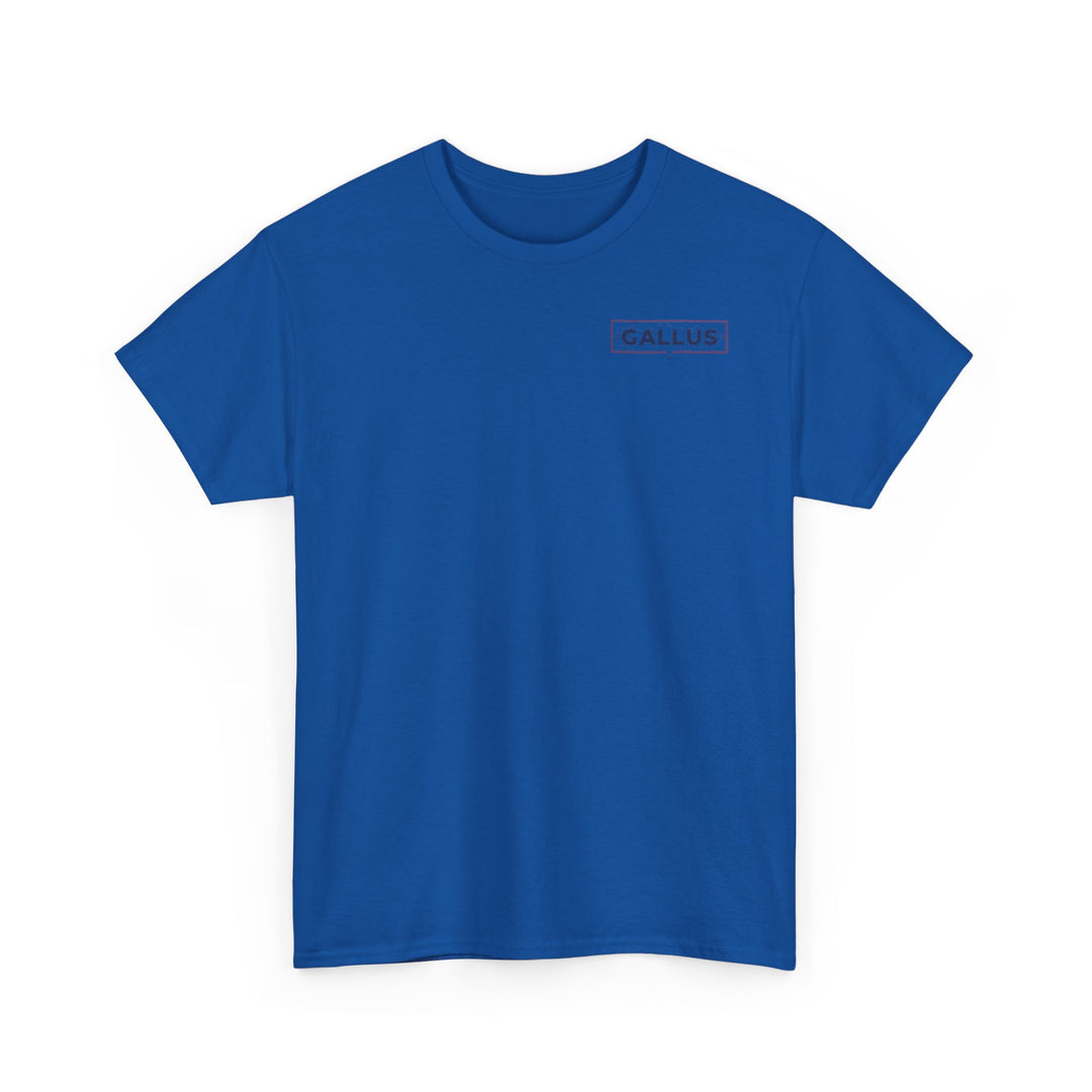 Gallus Logo T-Shirt — Minimal Retro Chest &amp; Back Graphic Tee