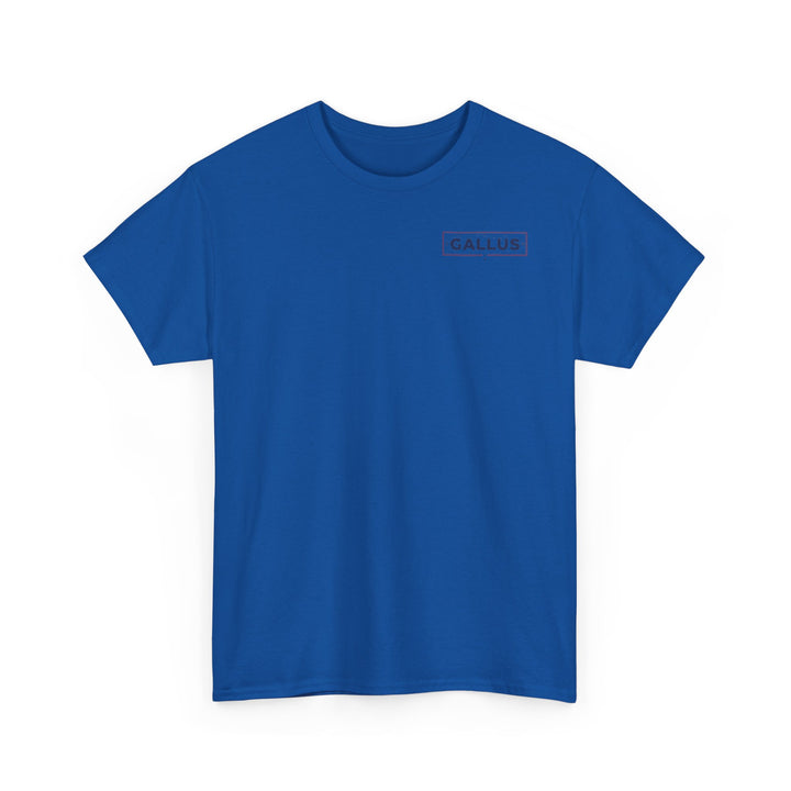 Gallus Logo T-Shirt — Minimal Retro Chest &amp; Back Graphic Tee