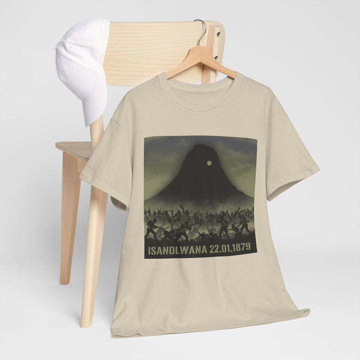 Isandlwana 22.01.1879 T-Shirt honouring the historic battle. A bold tribute tee inspired by Anglo-Zulu War heritage.