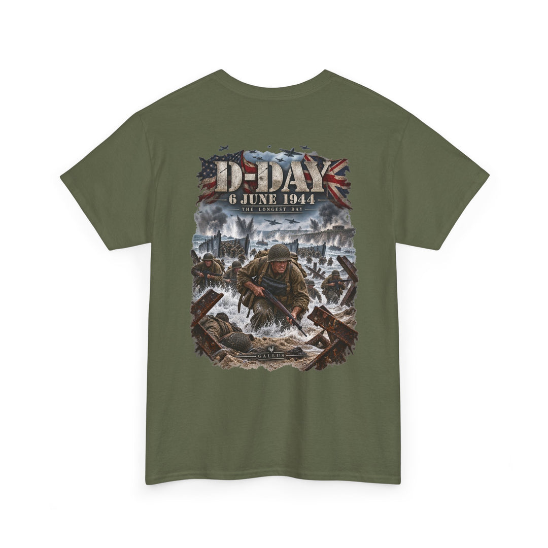 D-Day 6 June 1944 Commemorative T-Shirt — WWII Normandy Veteran Tribute Tee
