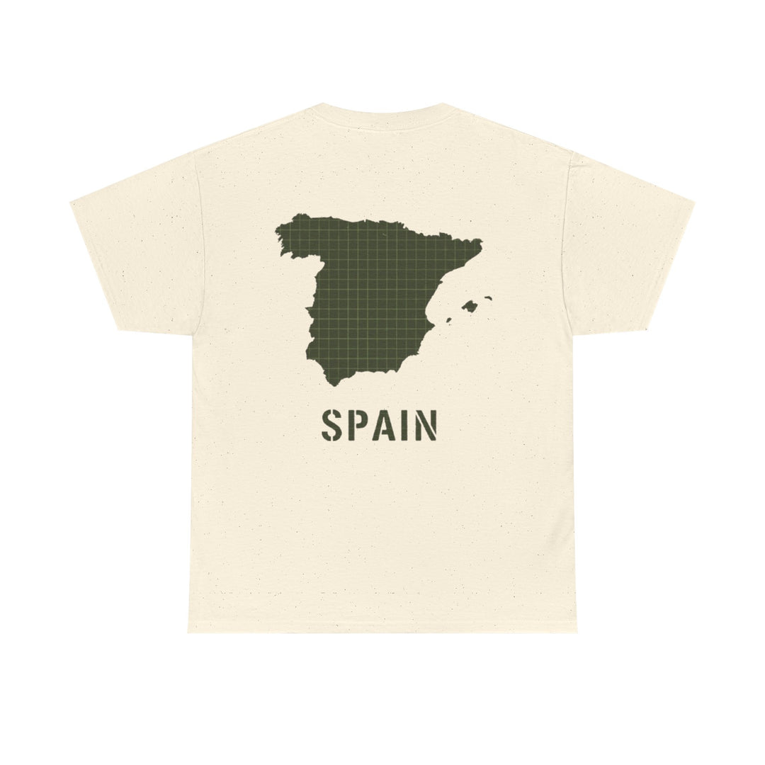 Spain Map Graphic Tee — Minimalist Travel T‑Shirt