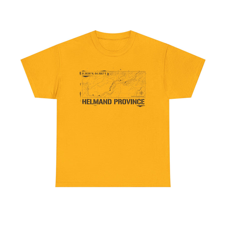 Op Herrick Helmand Province Map T-Shirt - Green Zone Military Graphic Tee