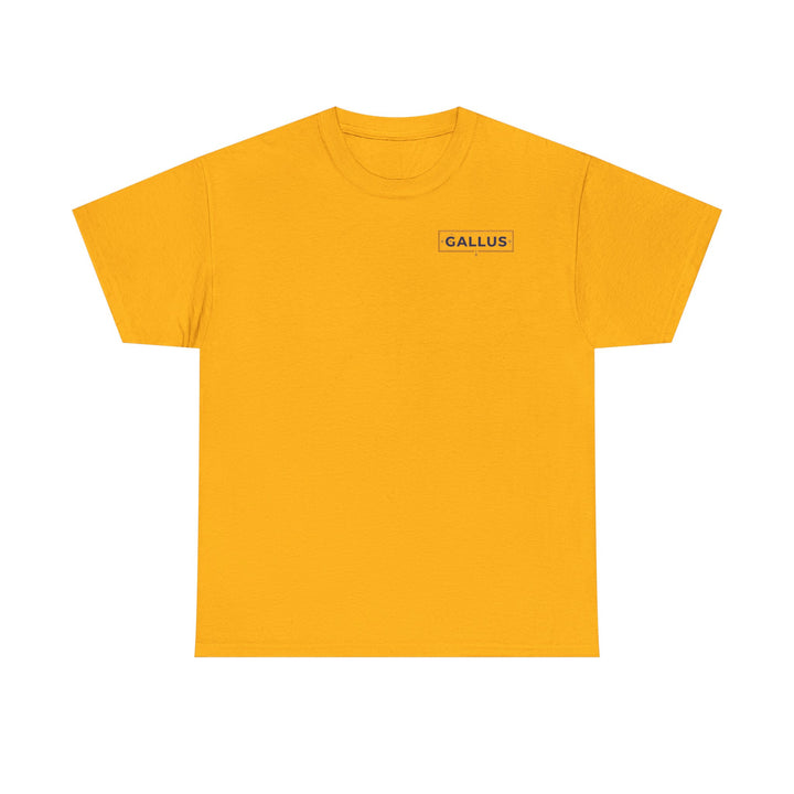 Gallus Logo T-Shirt — Minimal Retro Chest &amp; Back Graphic Tee