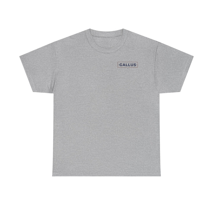 Gallus Logo T-Shirt — Minimal Retro Chest &amp; Back Graphic Tee