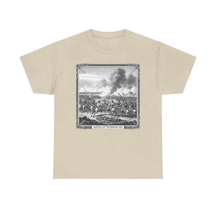 Battle of Waterloo Graphic Tee — Vintage Historical Print T-Shirt