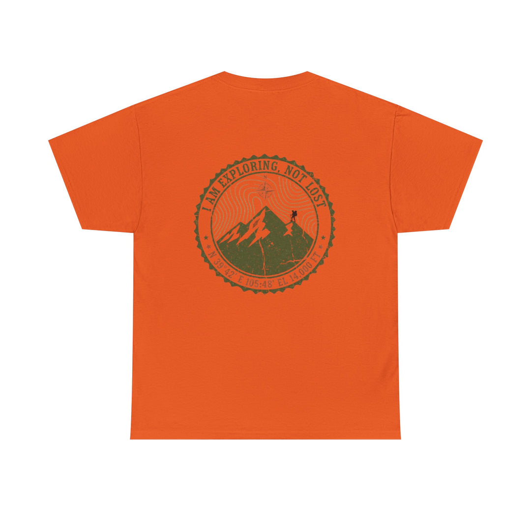 Adventure Logo Tee — "GALLUS" Mountain Badge Shirt (Exploring Not Lost)