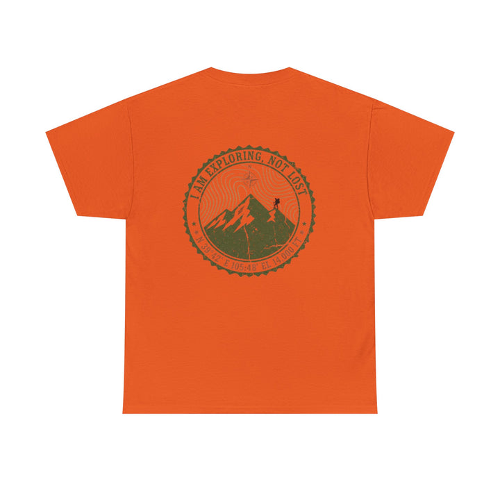 Adventure Logo Tee — "GALLUS" Mountain Badge Shirt (Exploring Not Lost)