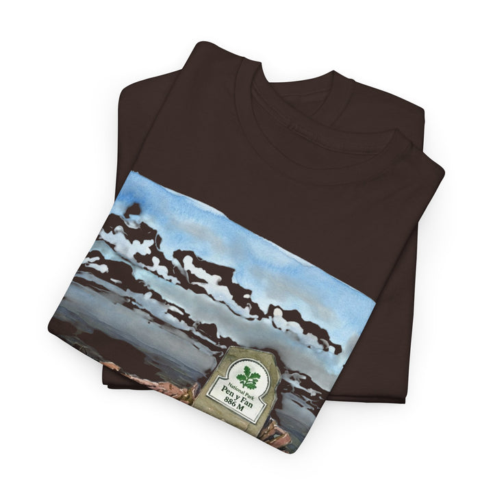 Pen y Fan Landscape T‑Shirt — Wales Mountain Hiking Souvenir Tee