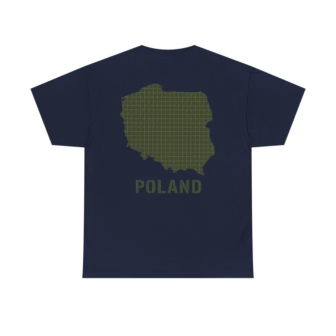Poland Map Tee — Military Grid Map Graphic T-Shirt