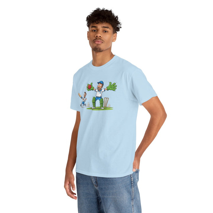 Cricket Catch Graphic Cartoon T-Shirt