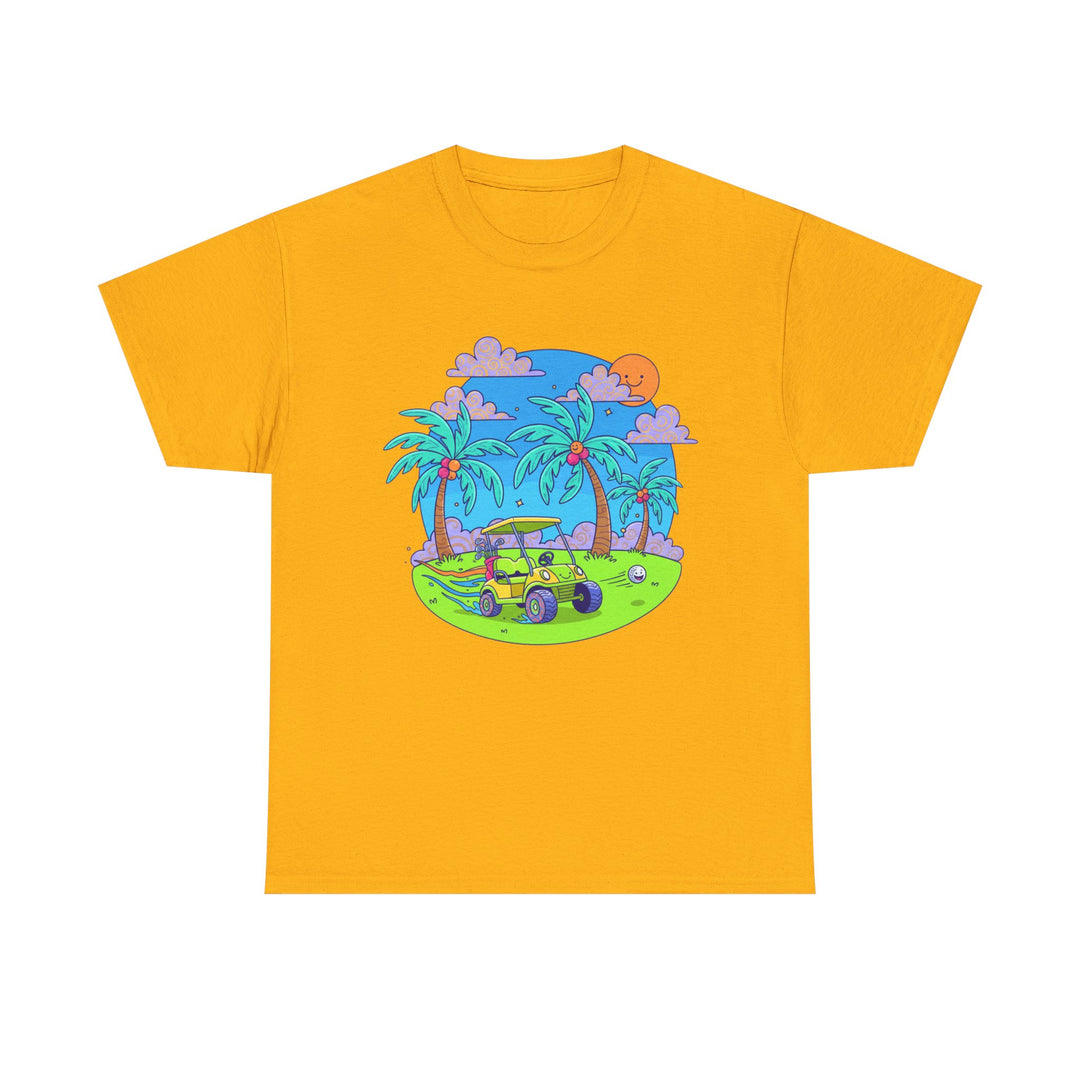 Island Style Golf Cart Beach T-Shirt
