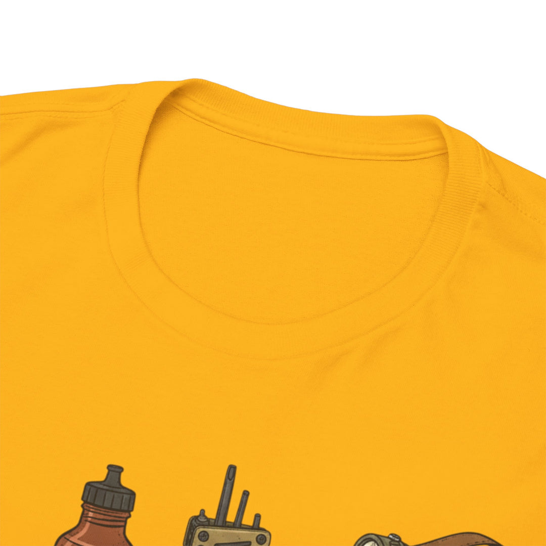 MTB Gear Layout T-Shirt — Mountain Bike Essentials Tee