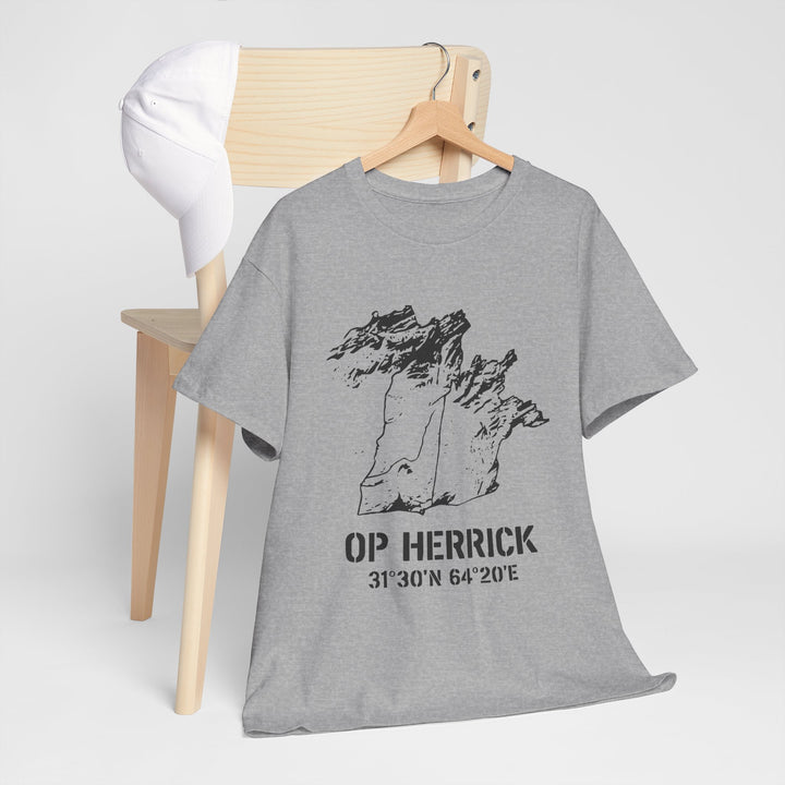 Op Herrick Lashkar Gah Coordinates T-Shirt - Helmand Province Military Graphic Tee