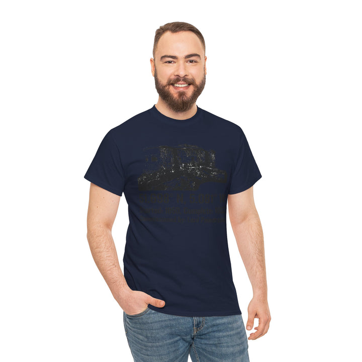 Stack Rock Fort T‑Shirt — Coastal Landmark Graphic Tee