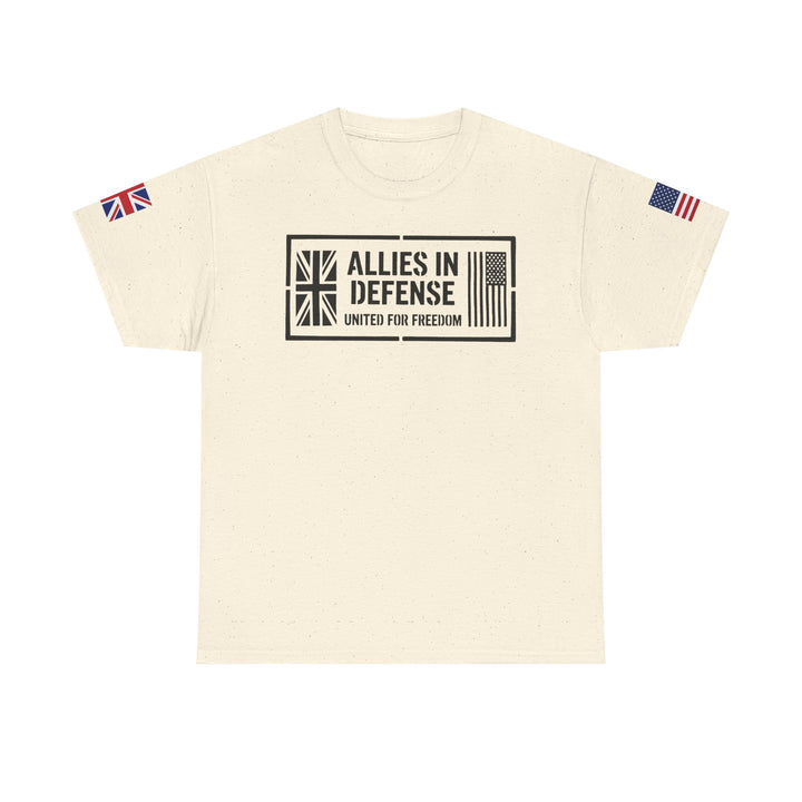 UK &amp; US Allies Defence Veteran Tee — Flags on Sleeves