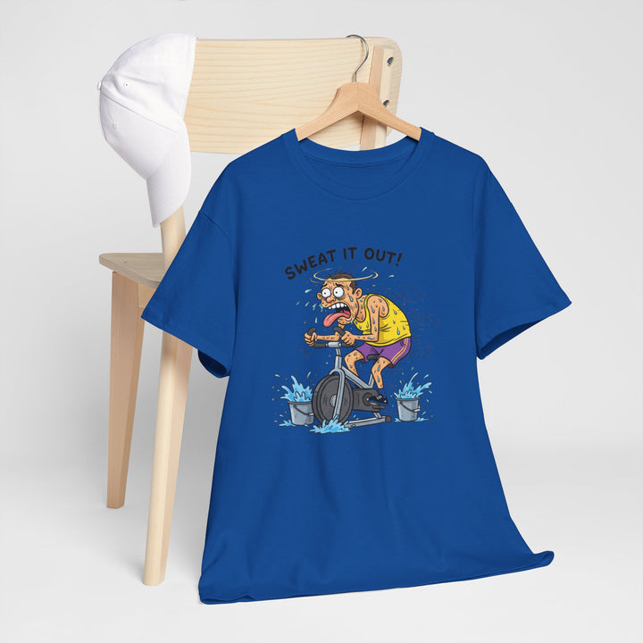 Stay laughing while cycling with the Funny Spin Bike T-Shirt. Comfortable cotton with a witty design, ideal for spin sessions and gym workouts.