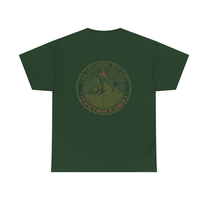 Adventure Logo Tee — "GALLUS" Mountain Badge Shirt (Exploring Not Lost)