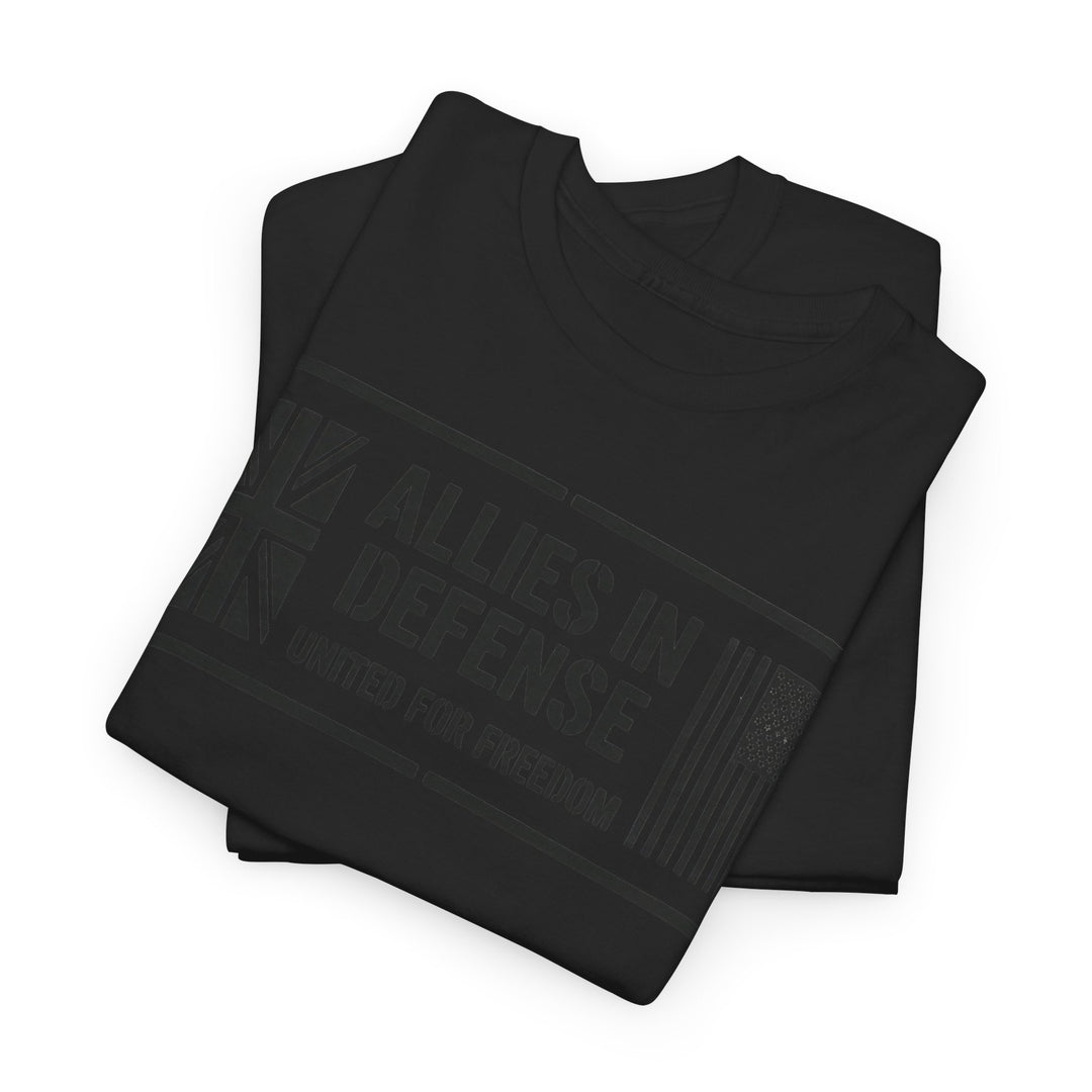 UK &amp; US Allies Defence Veteran Tee — Flags on Sleeves