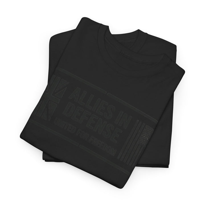 UK &amp; US Allies Defence Veteran Tee — Flags on Sleeves