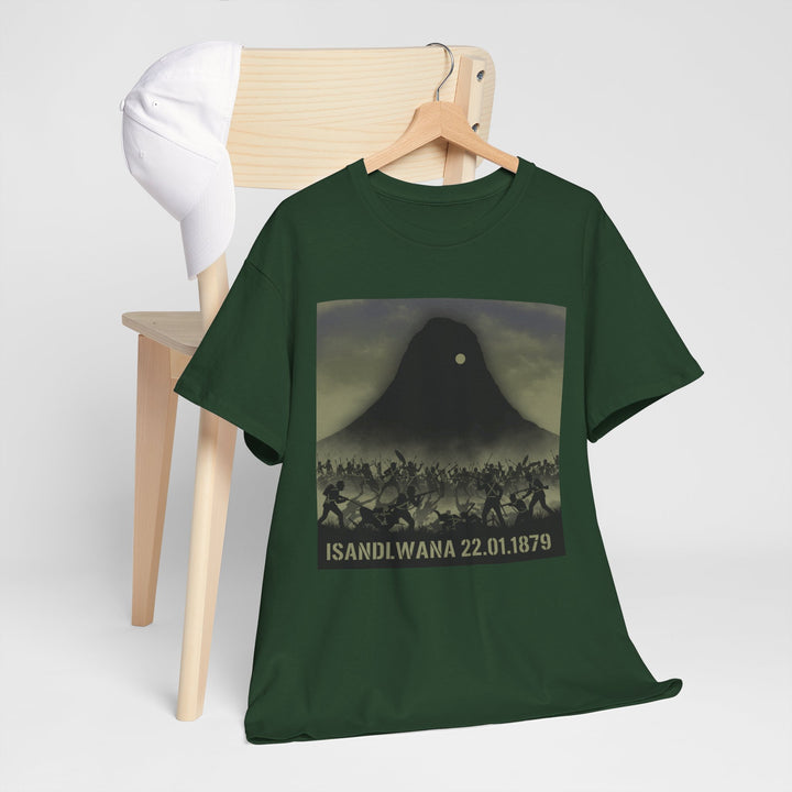 Isandlwana 22.01.1879 T-Shirt honouring the historic battle. A bold tribute tee inspired by Anglo-Zulu War heritage.