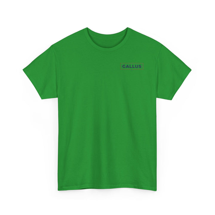 Gallus Logo T-Shirt — Minimal Retro Chest &amp; Back Graphic Tee