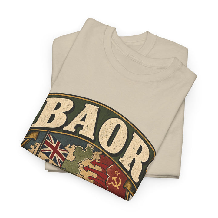 BAOR T-Shirt — “Deterring the Warsaw Pact Between Beers” Cold War Humour Tee