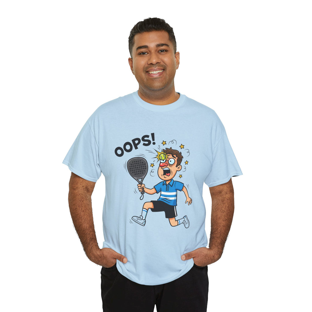 Cartoon Padel Oops! T-Shirt for Players
