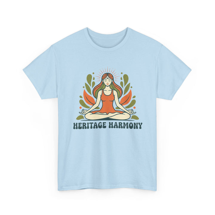Yoga Meditation Tee – soft, breathable cotton designed for meditation and yoga practice. Comfortable, relaxed fit perfect for studio or casual wear.