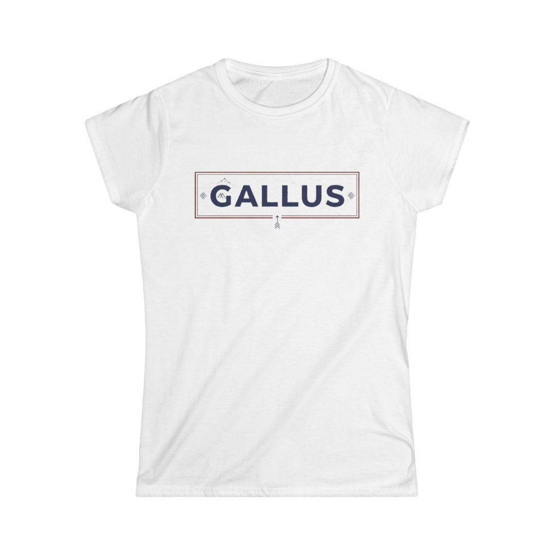 Spain Map Womens Tee — Gallus Logo Travel T‑Shirt