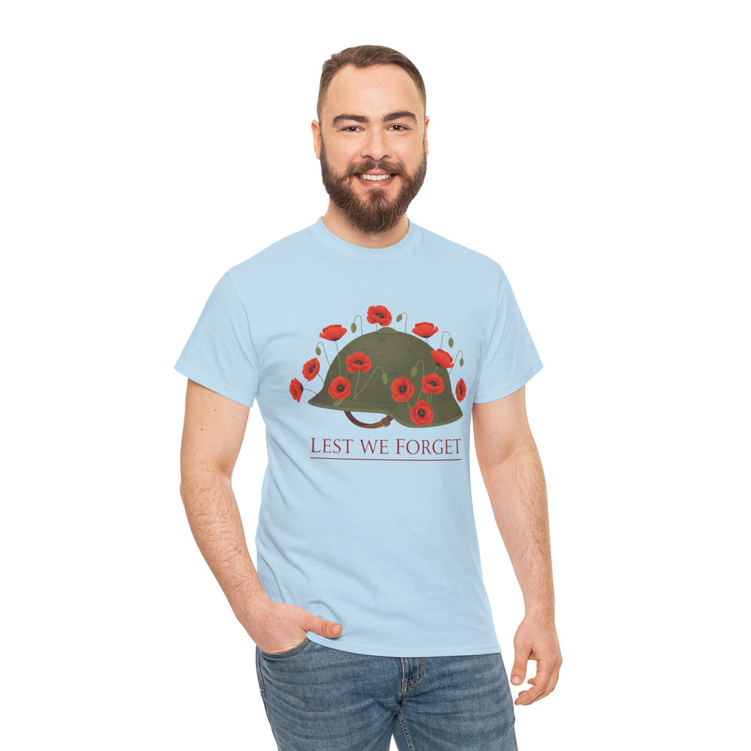British Army Remembrance Shirt | Lest We Forget Poppy Helmet