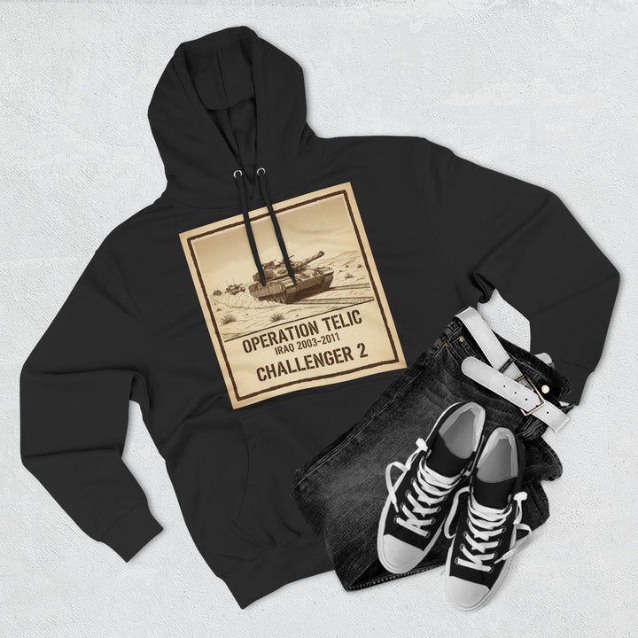 Challenger 2 Op Telic Hoodie — Iraq 2003 Armoured Heritage Graphic