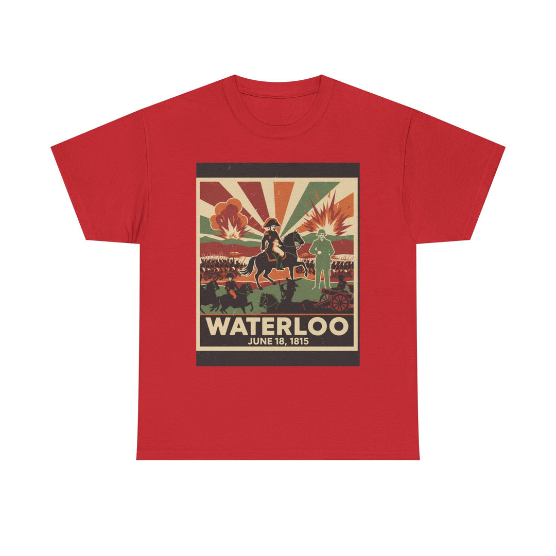 Waterloo 1815 Vintage Battle T-Shirt — Napoleonic War Commemorative Tee