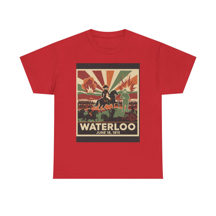 Waterloo 1815 Vintage Battle T-Shirt — Napoleonic War Commemorative Tee