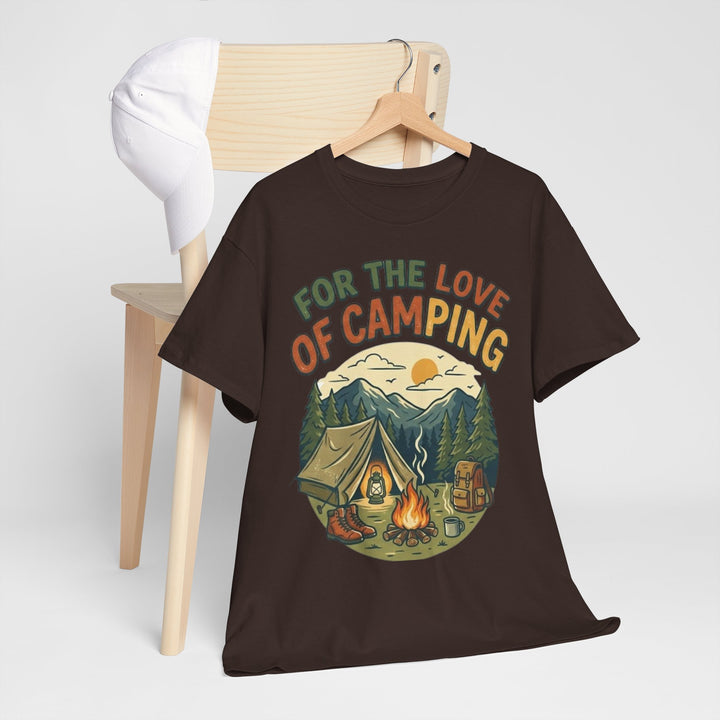 Retro Campfire Graphic T-Shirt - Vintage Style Camping Tee
