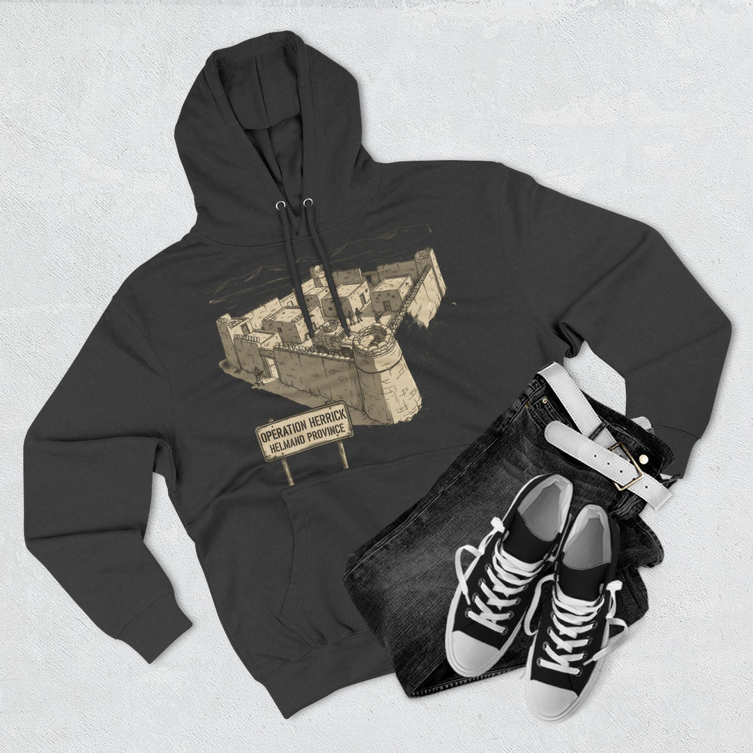 Op Herrick Compound Hoodie - Helmand Province Military Heritage Graphic