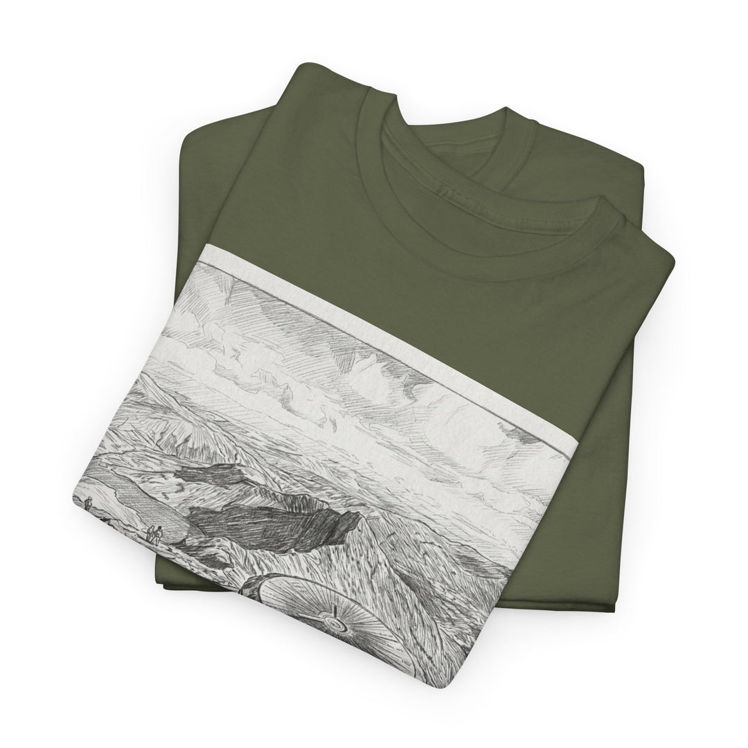 Snowdon Mountain Tee — Vintage Map Illustration with Coordinates