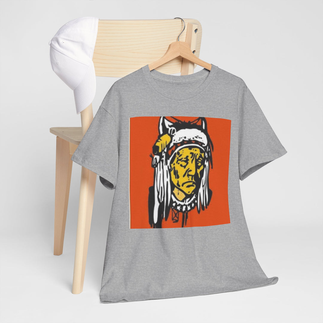 BATUS Native Chief Graphic Tee – Retro Tribal Illustration Shirt