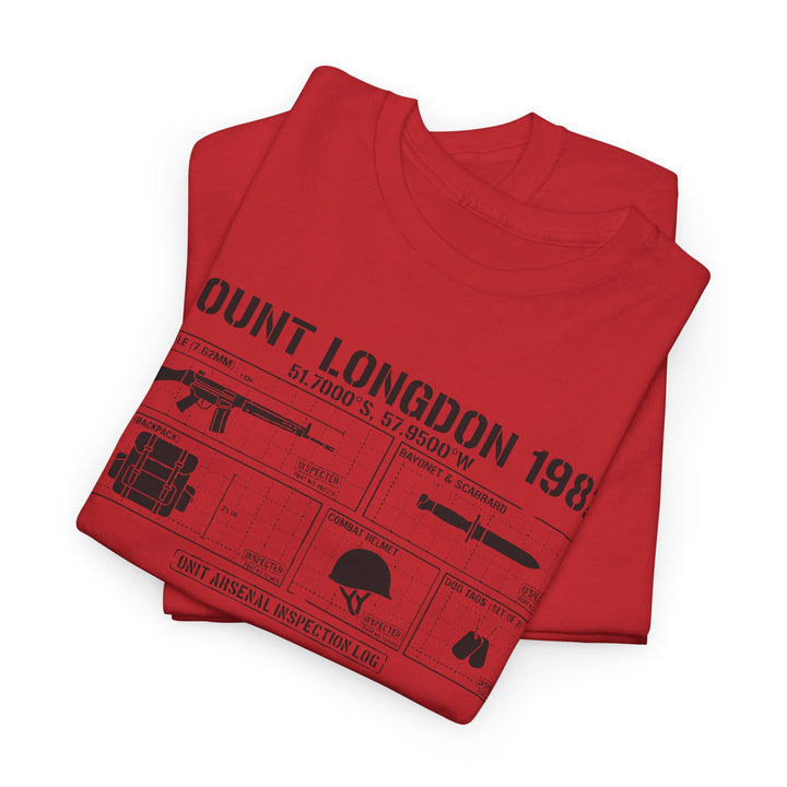 Mount Longdon 1982 T-Shirt — Falklands War Heritage Graphic