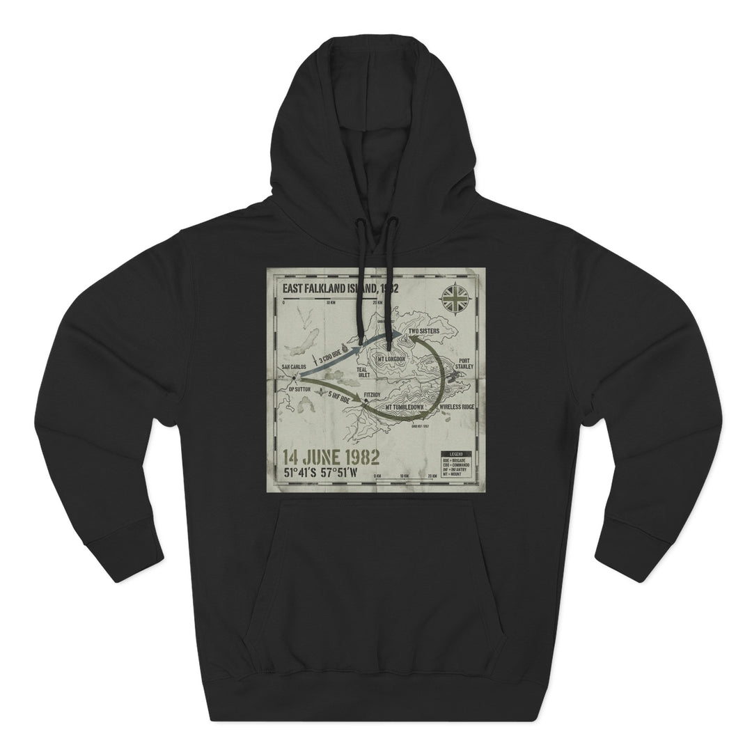 Port Stanley 1982 Assault Hoodie — Falklands Victory Heritage Graphic
