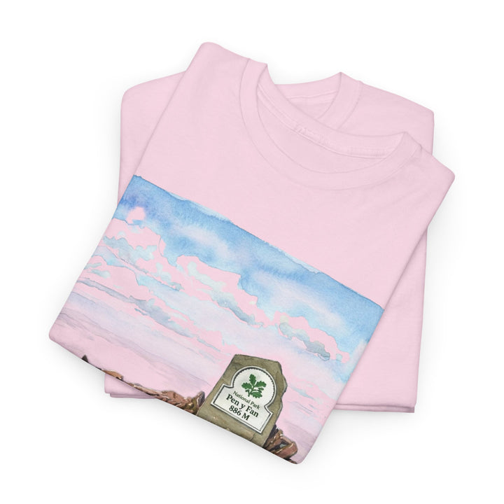 Pen y Fan Landscape T‑Shirt — Wales Mountain Hiking Souvenir Tee