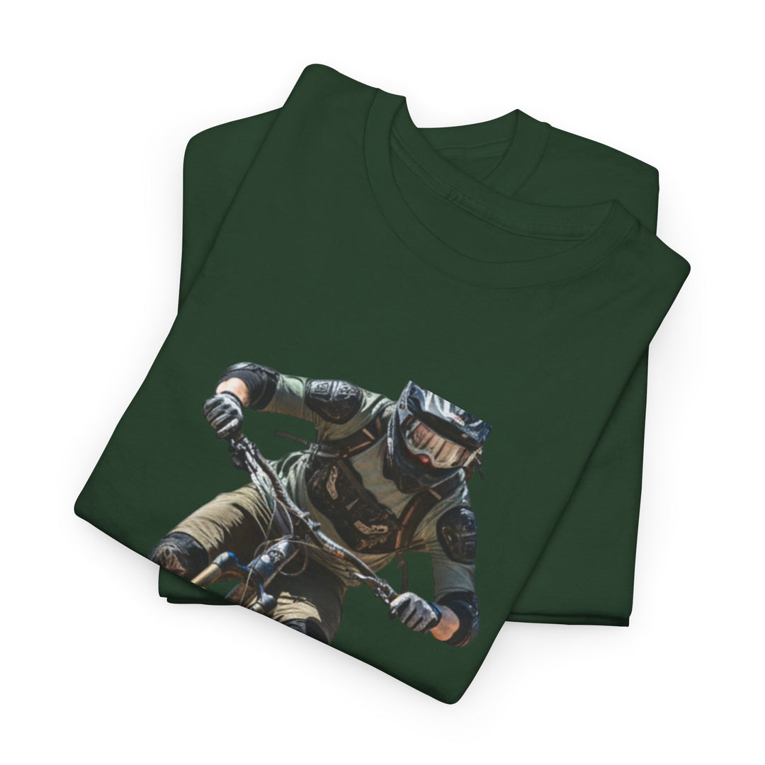 Downhill MTB Rider Graphic Tee