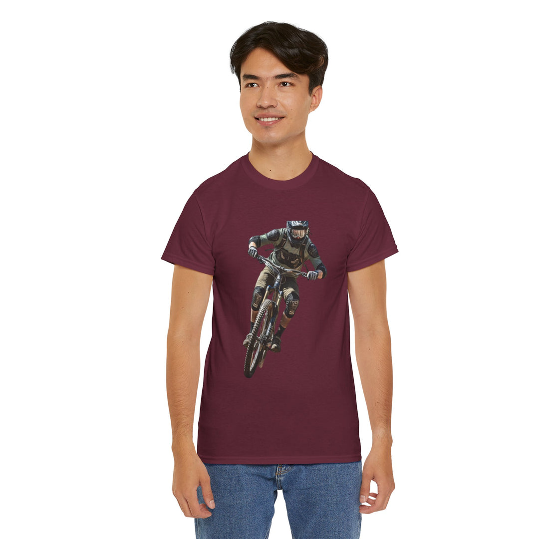 Downhill MTB Rider Graphic Tee